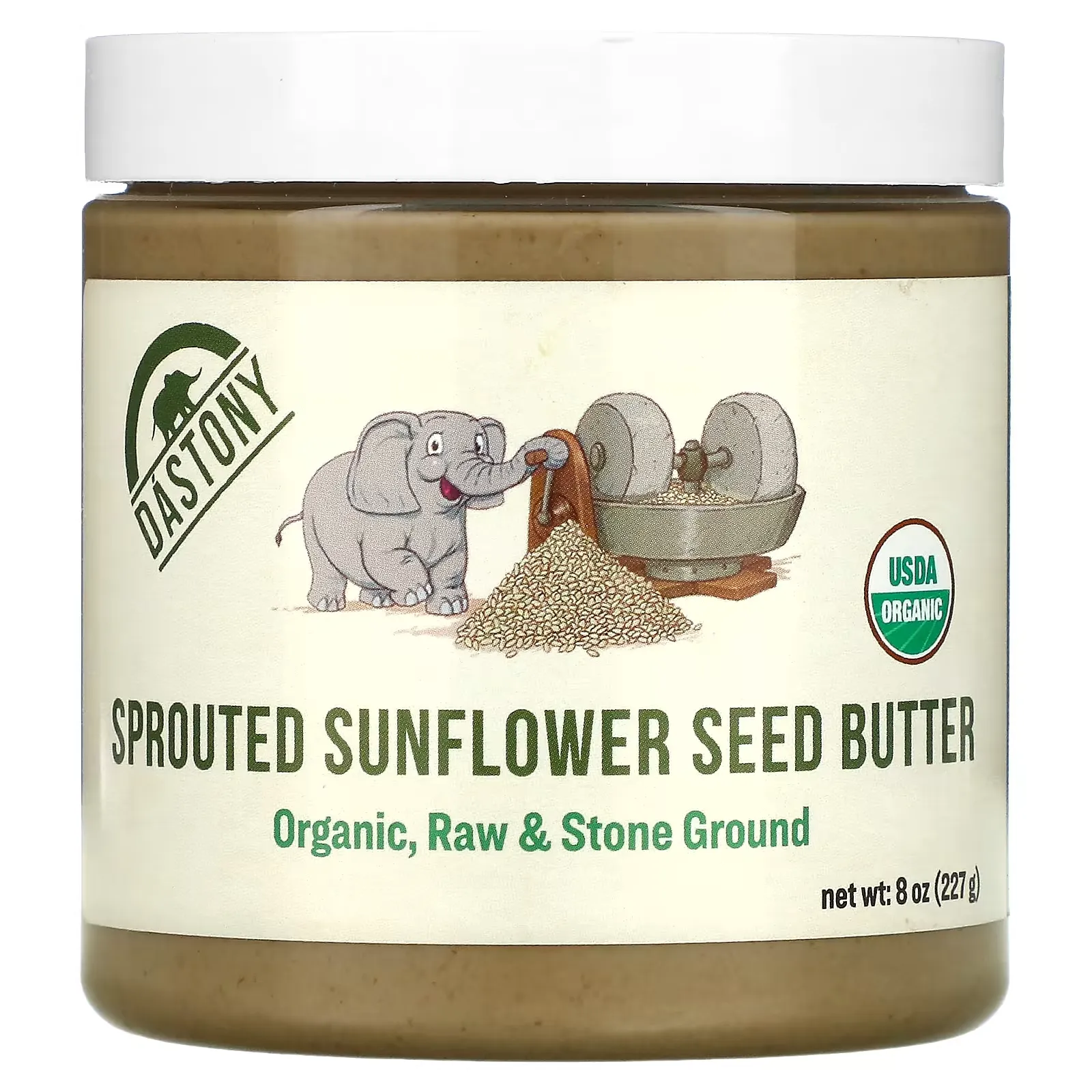 Organic Sprouted Sunflower Seed Butter, 8 oz (227 g)