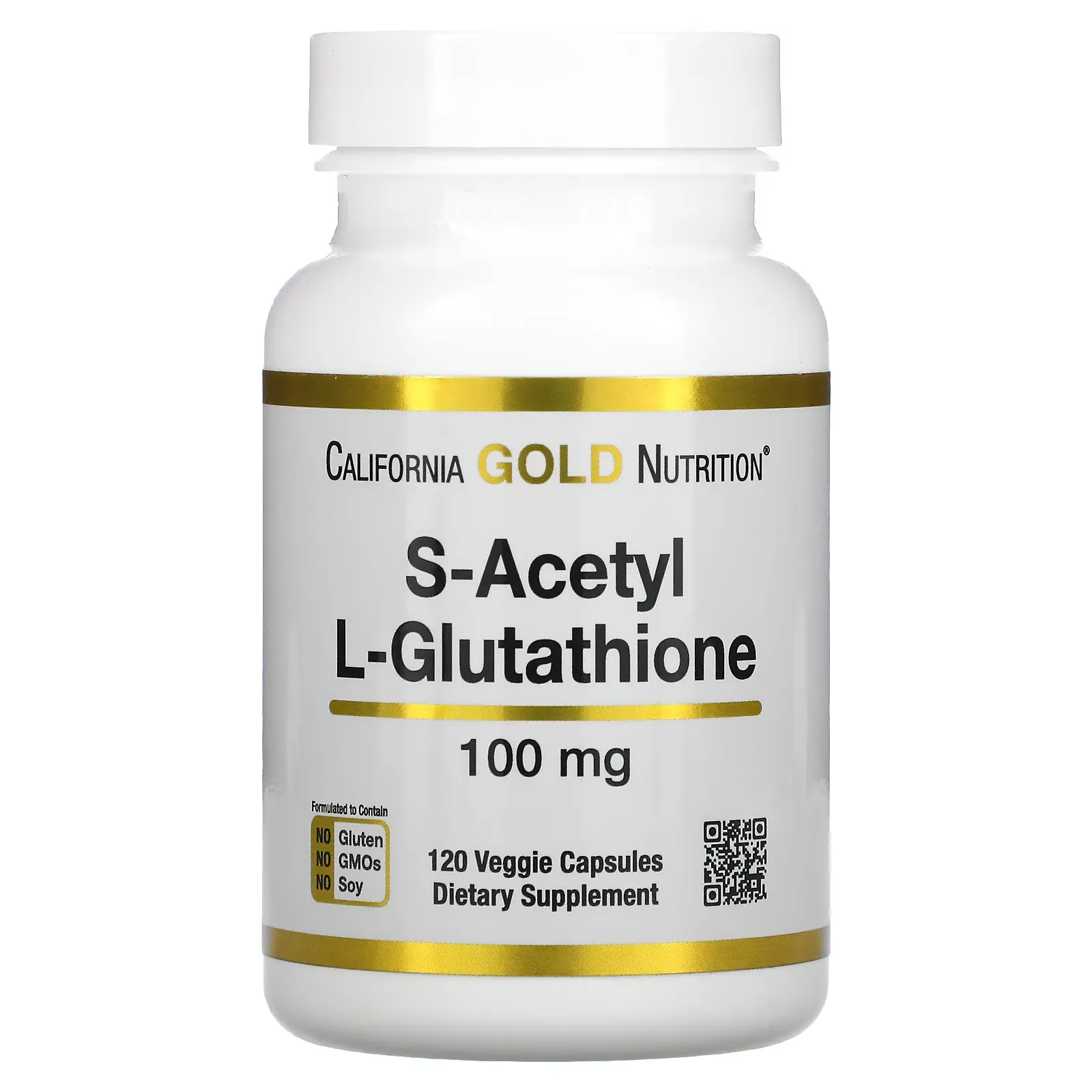 S-Acetyl L-Glutathione, 100 mg, 120 Veggie Capsules