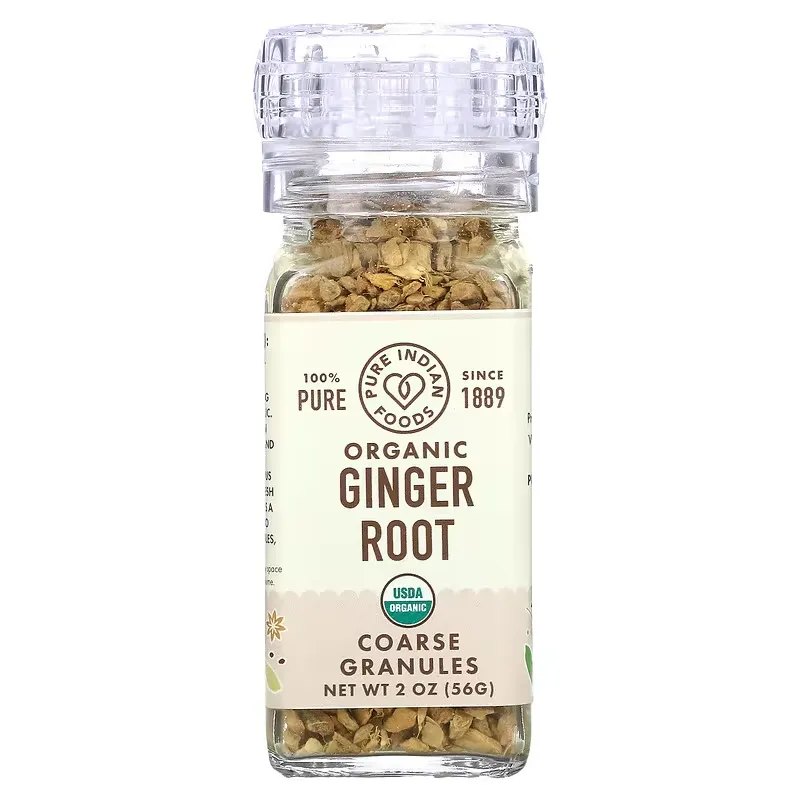 Organic Ginger Root, Coarse Granules, 2 oz (56 g)