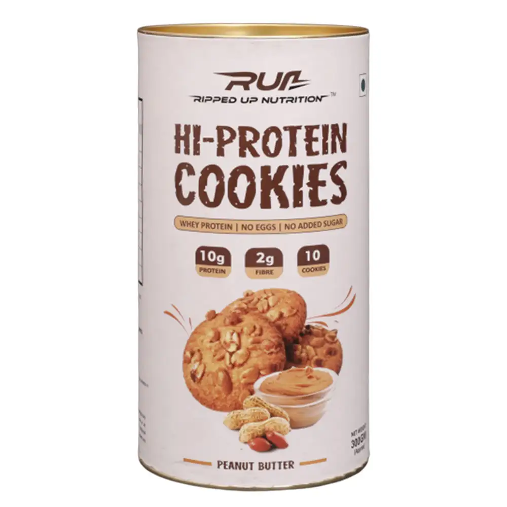 Ripped Up Nutrition Hi Protein Cookies,  0.300 kg  Peanut Butter