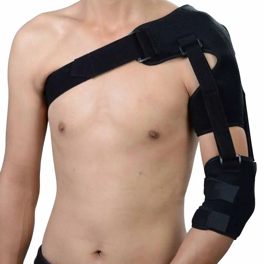 B Fit USA Shoulder Support with Strap,  Black  Free Size