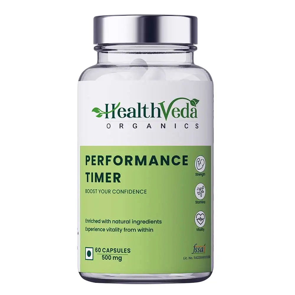 Health Veda Organics Performance Timer for Men,  60 veggie capsule(s)