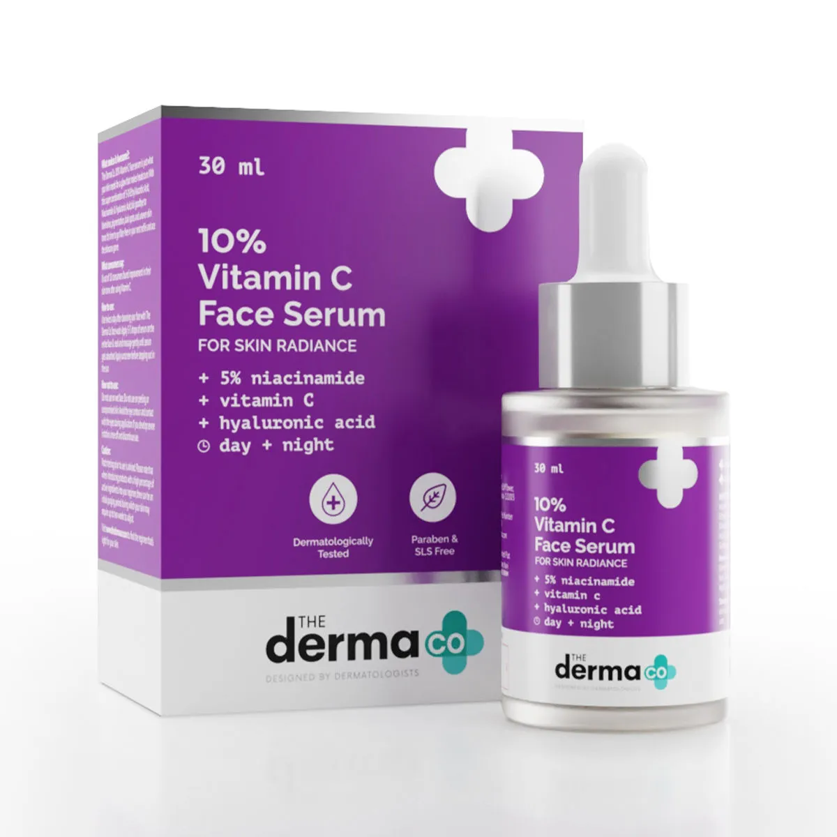 The Derma Co 10% Vitamin C Face Serum With Vitamin C, 5% Niacinamide & Hyaluronic Acid