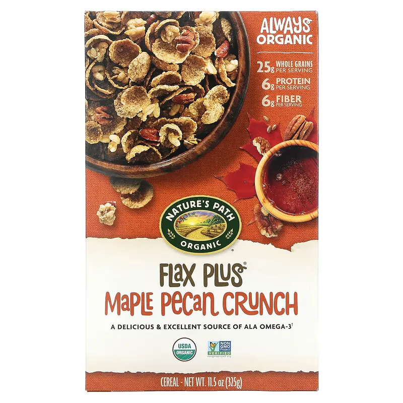 Organic, Flax Plus Maple Pecan Crunch Cereal, 11.5 oz (325 g)