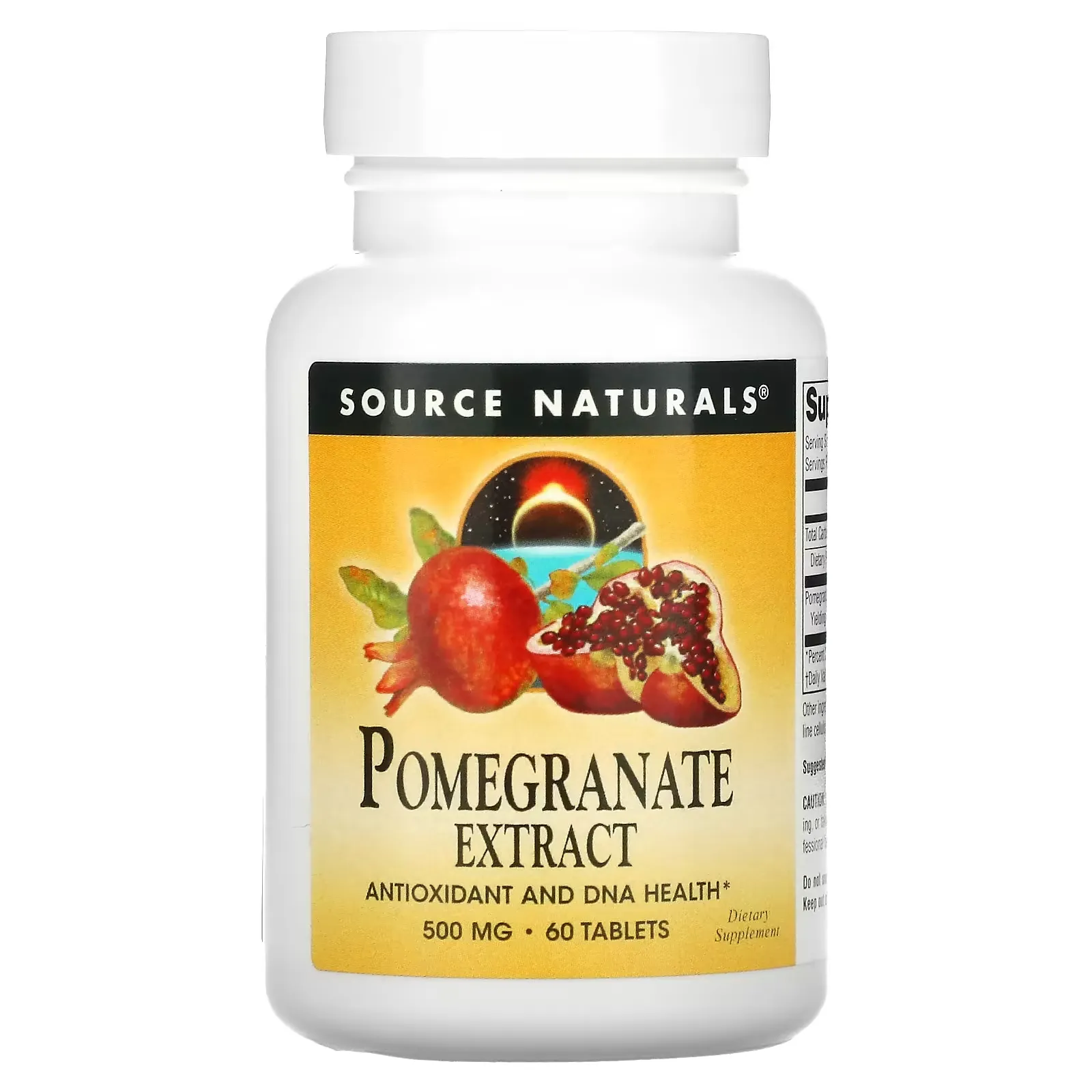 Pomegranate Extract, 500 mg, 60 Tablets