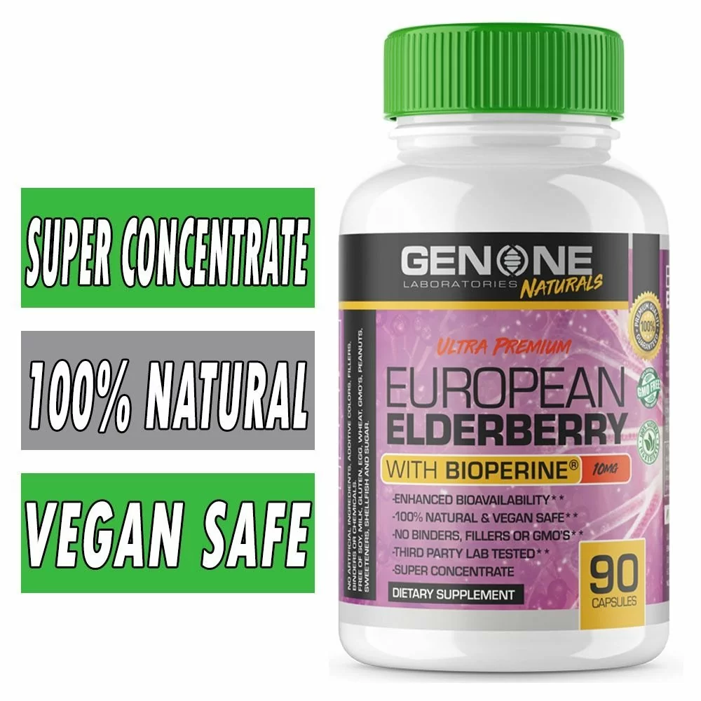 Genone European Elderberry – 90 Capsules