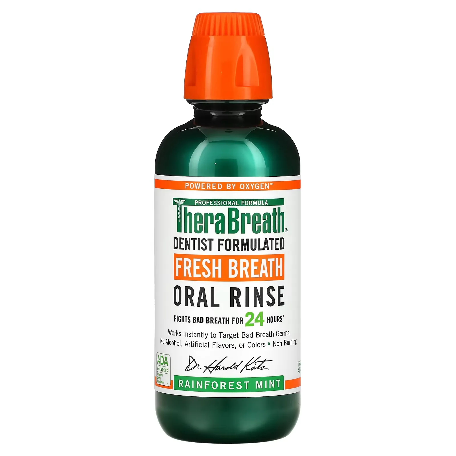 Fresh Breath, Oral Rinse, Rainforest Mint, 16 fl oz (473 ml)