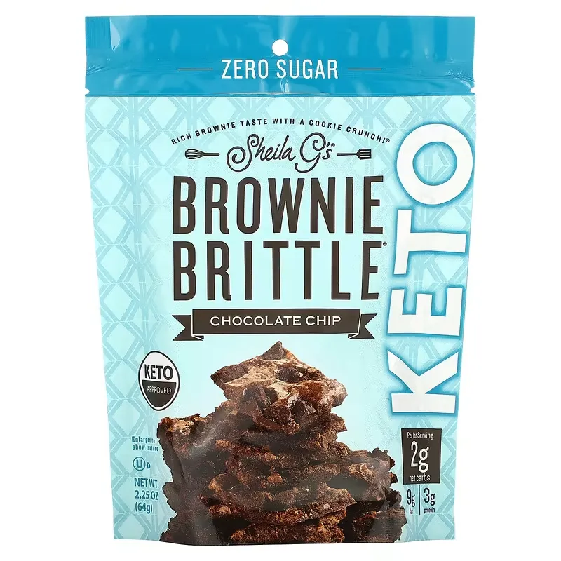 Brownie Brittle, Keto, Chocolate Chip, 2.25 oz (64 g)