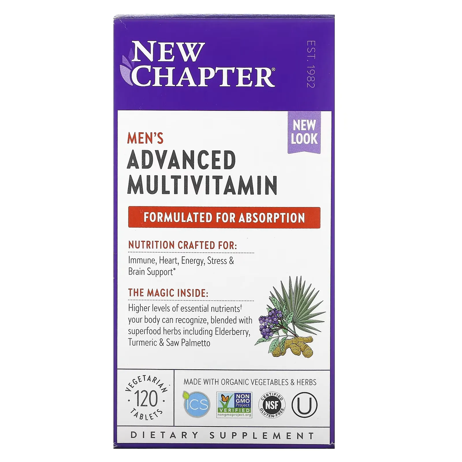 Men's Advanced Multivitamin, 120 Vegetarian Tablets