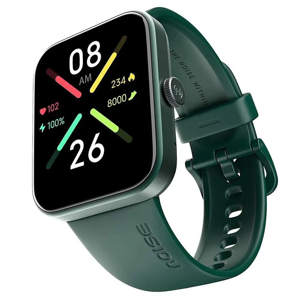 Noise ColorFit Pulse Go Buzz Smartwatch,  Olive Green