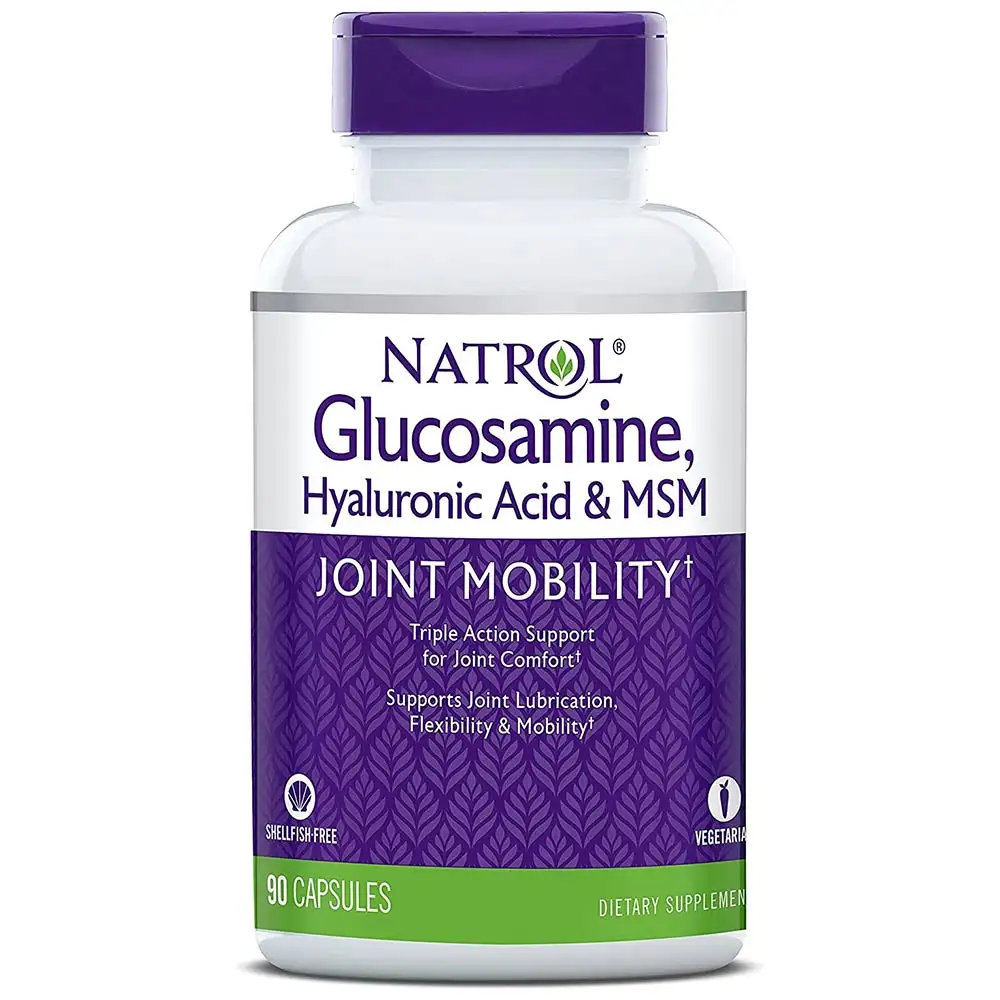 Natrol Glucosamine with Hyaluronic Acid & MSM,  90 capsules