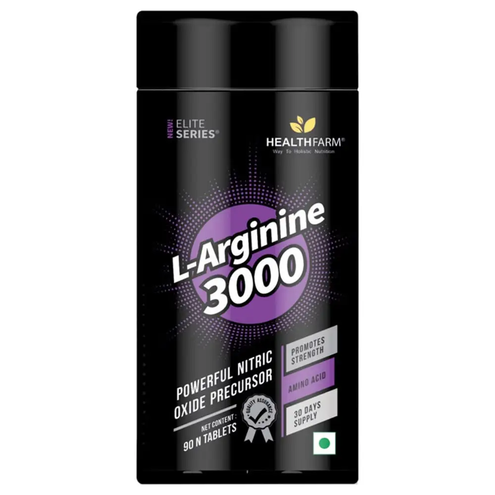 Healthfarm Elite Series L- Arginine 3000,  90 tablet(s)