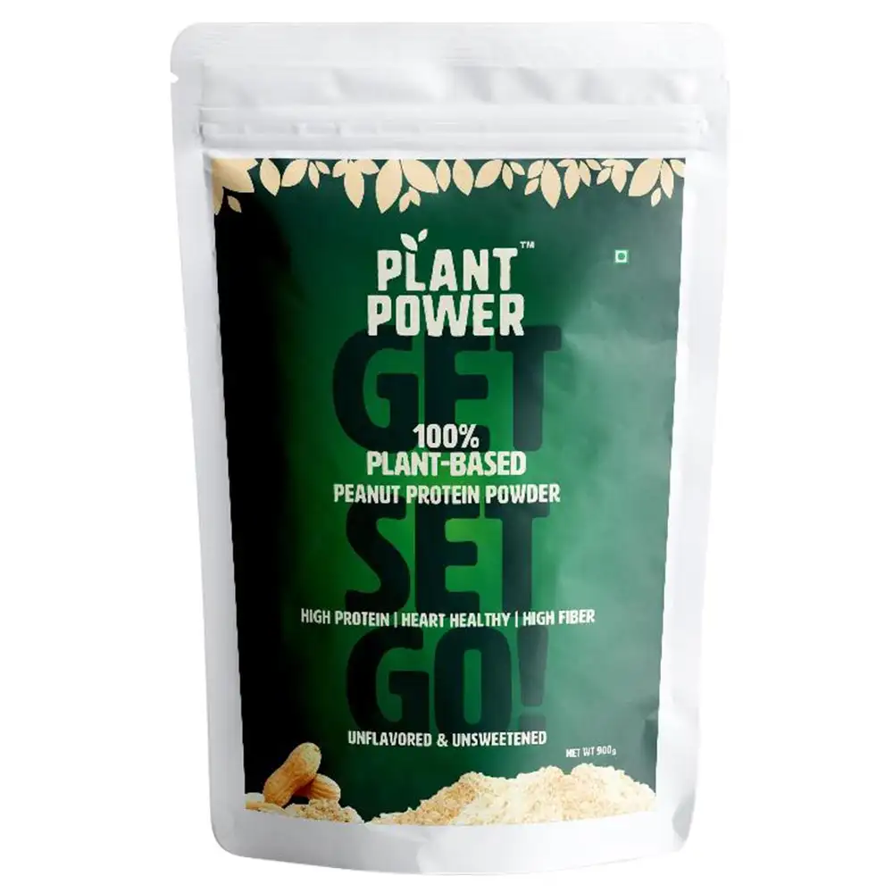 Plant Power Hi Protein Peanut Flour,  1.98 lb  Unflavoured