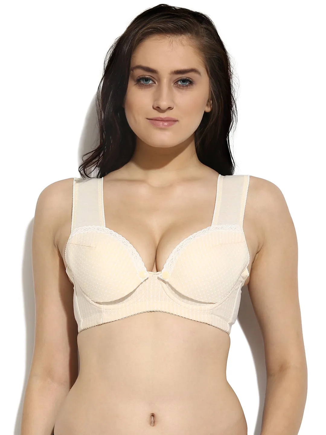 Da Intimo Beige Maternity Bra (34C)