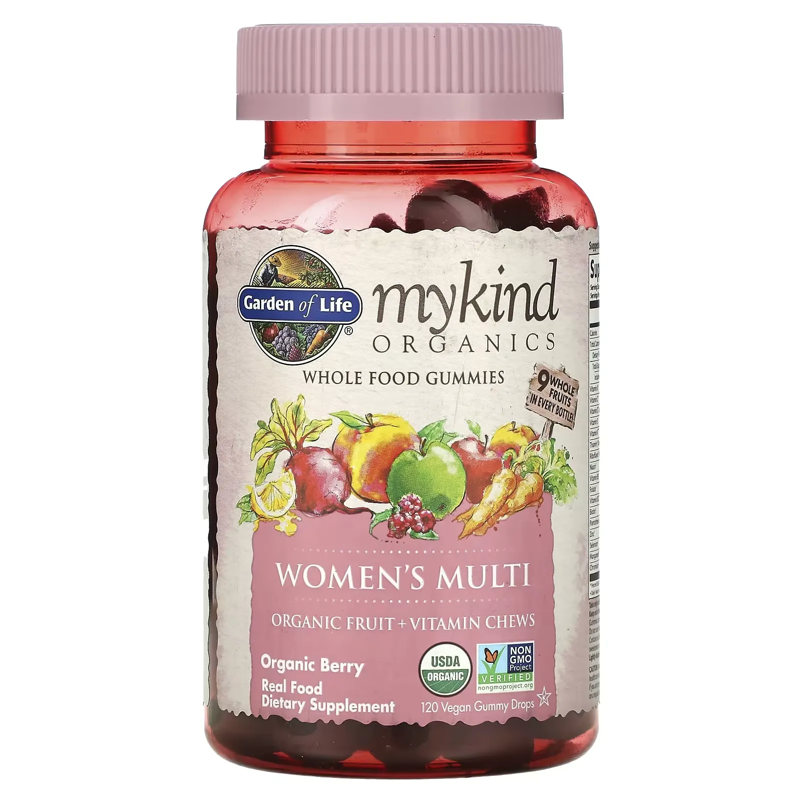 MyKind Organics, Women's Multi, Organic Berry, 120 Vegan Gummy Drops