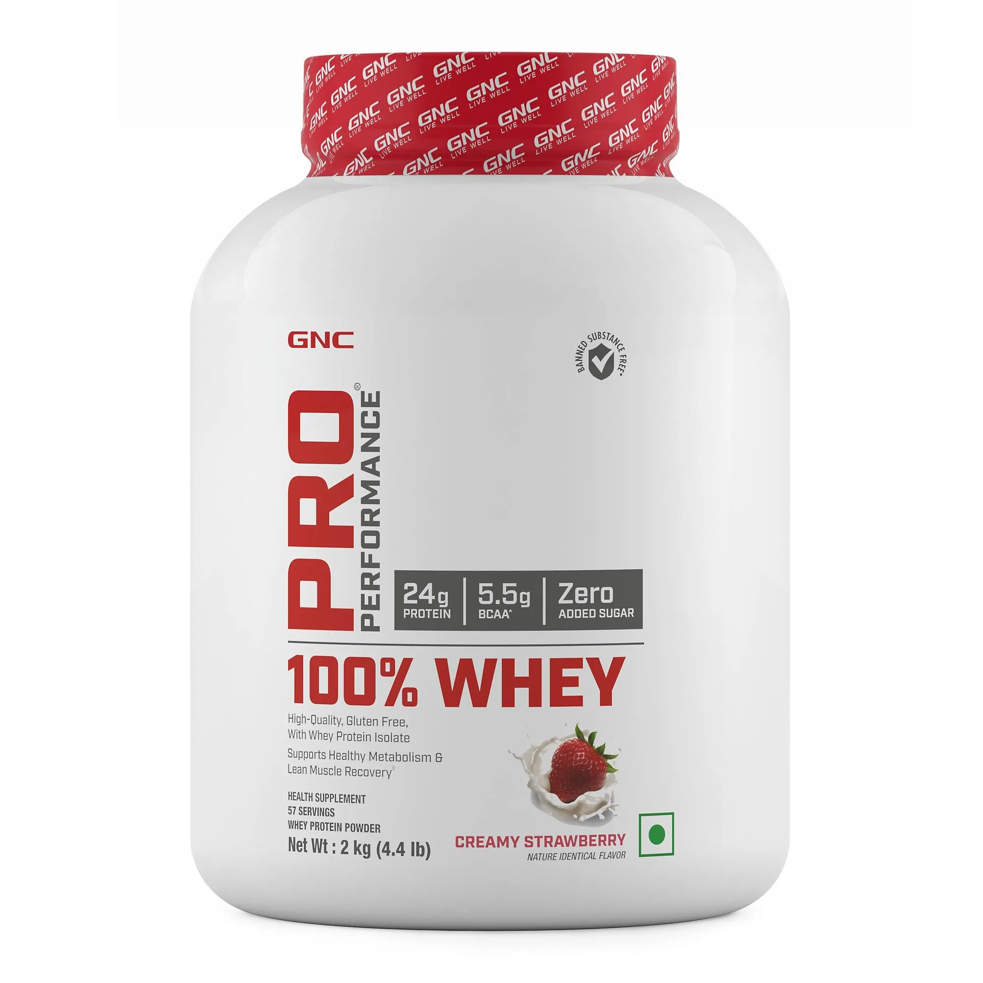 GNC Pro Performance Creamy Strawberry Whey Protein