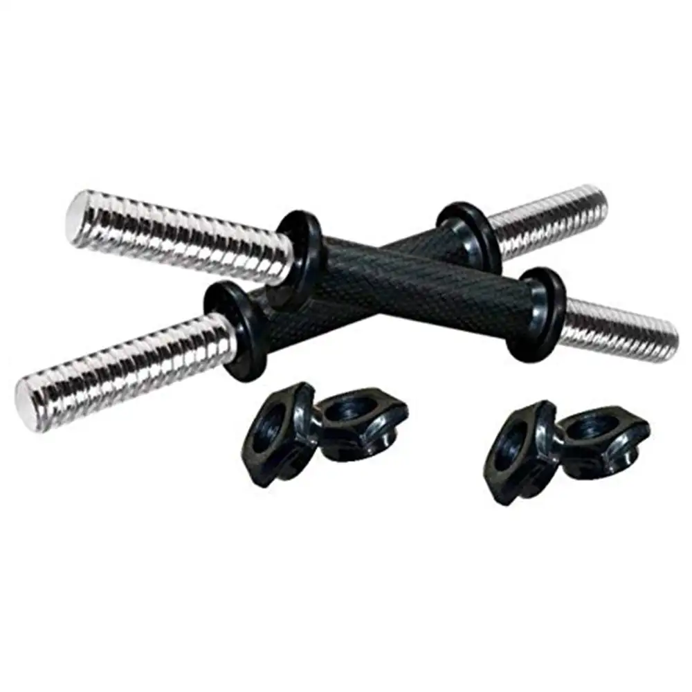 HUSTLE FITNESS ROD14 Plastic Dumbell Rods Pack of 2 (Black)