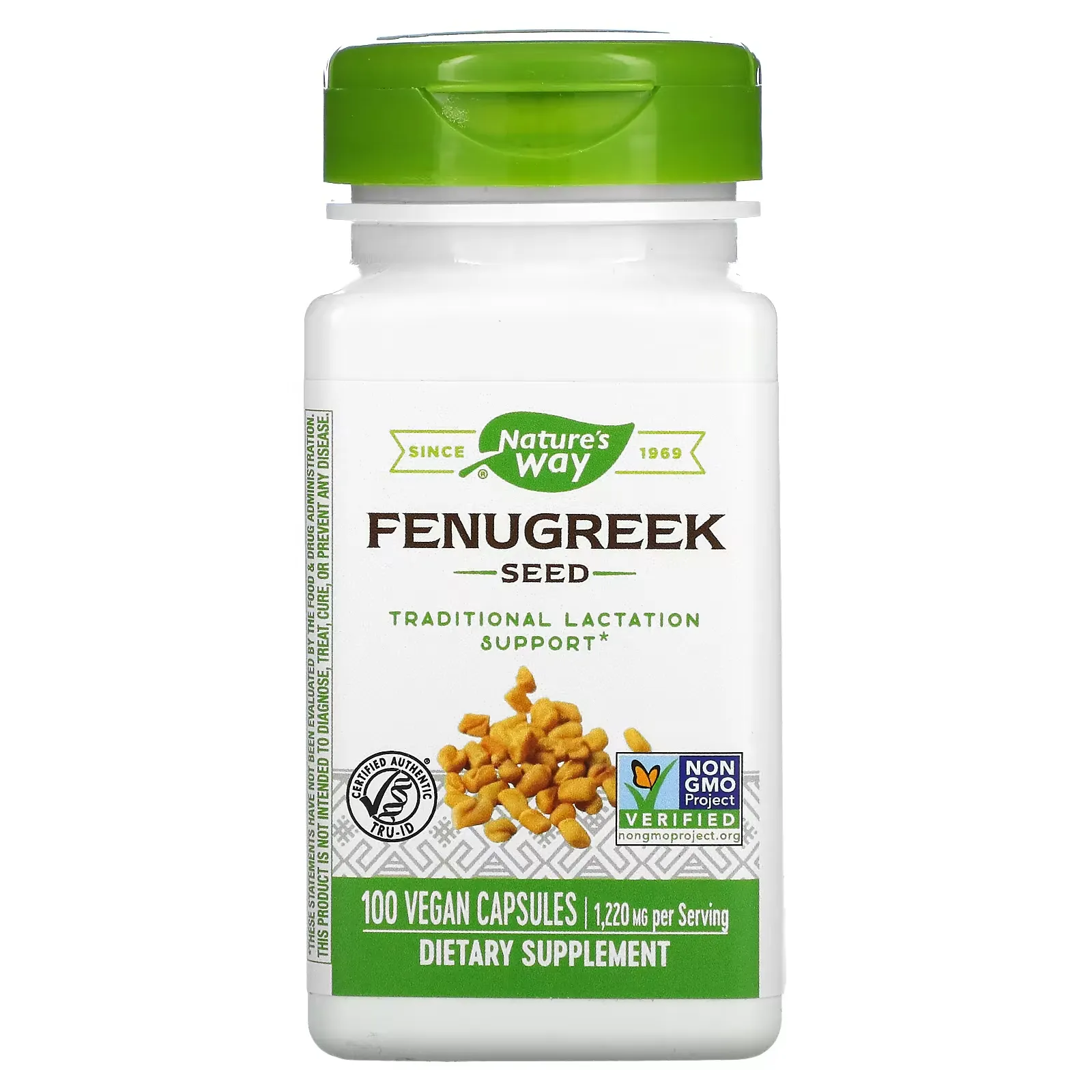 Fenugreek Seed, 610 mg, 100 Vegan Capsules