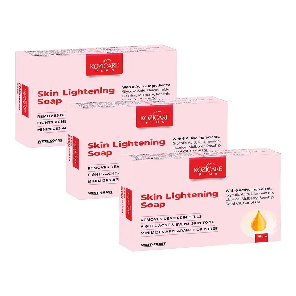 Kozicare Plus Skin Lightening Soap (Pack of 3),  75 g  for