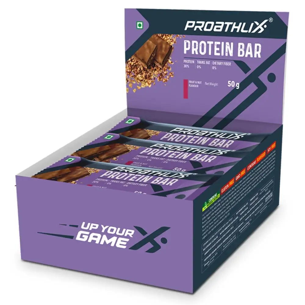 Proathlix Protein Bar(15g Protein),  12 bar(s)  Fruit & Nut