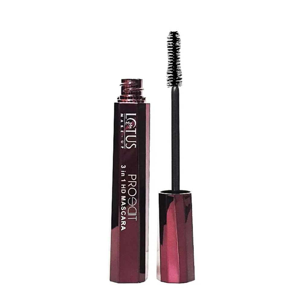 Lotus Make Up Proedit 3 In 1 Hd Mascara Smudge Proof - Black