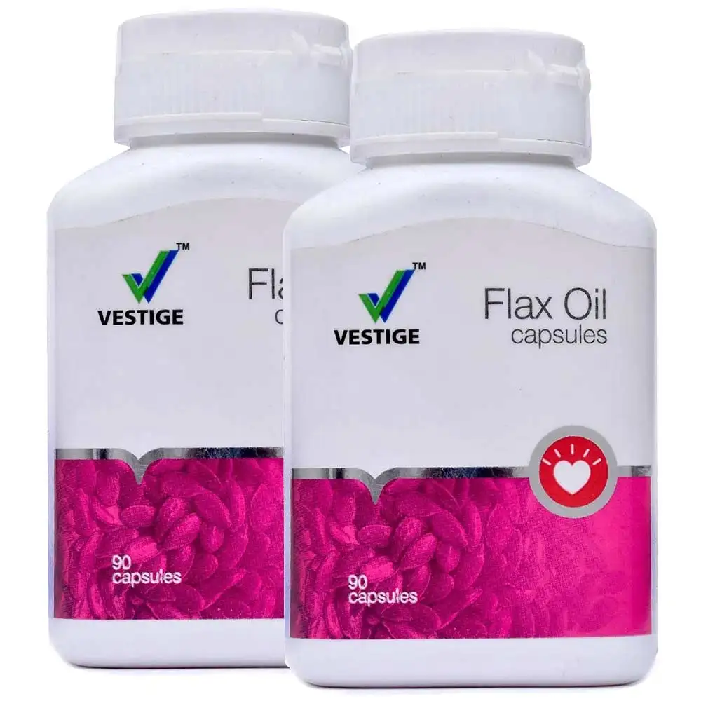 Vestige Flax Oil - Pack of 2,  90 capsules