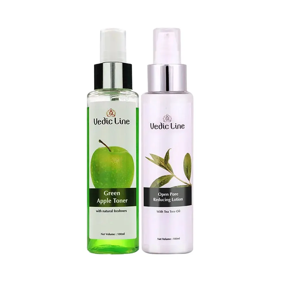 Vedic Line Green Apple Toner & Lotion Combo