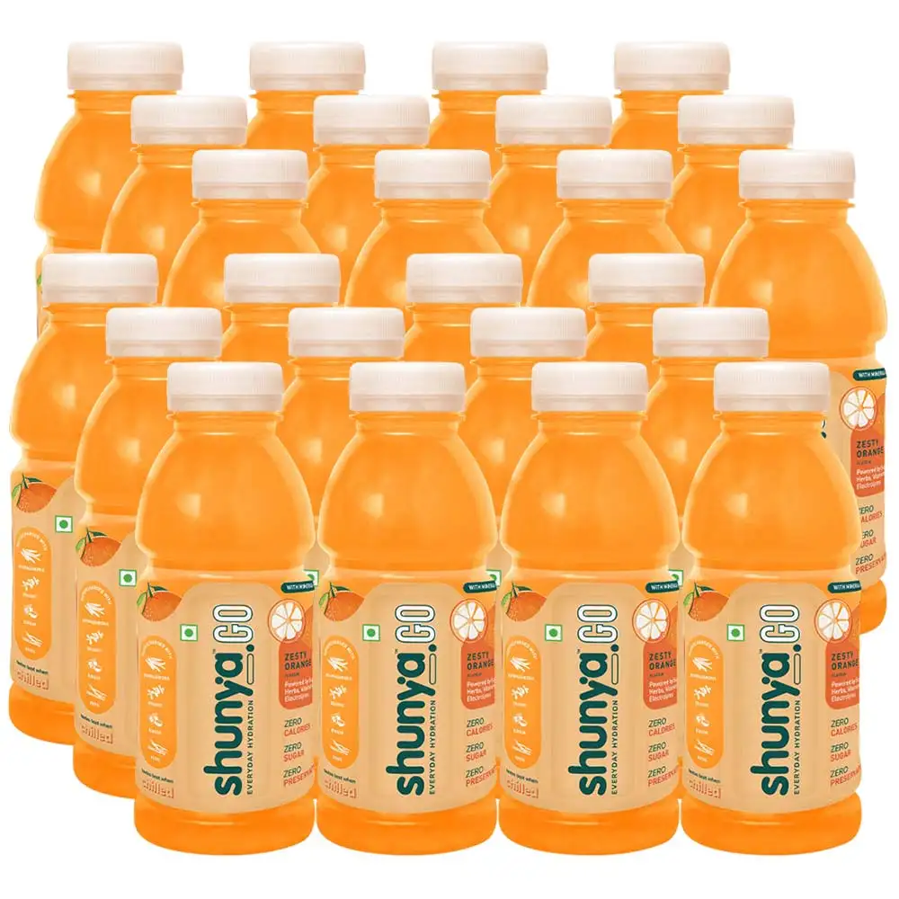 Shunya GO,  300 ml  Zesty Orange (Pack of 24)