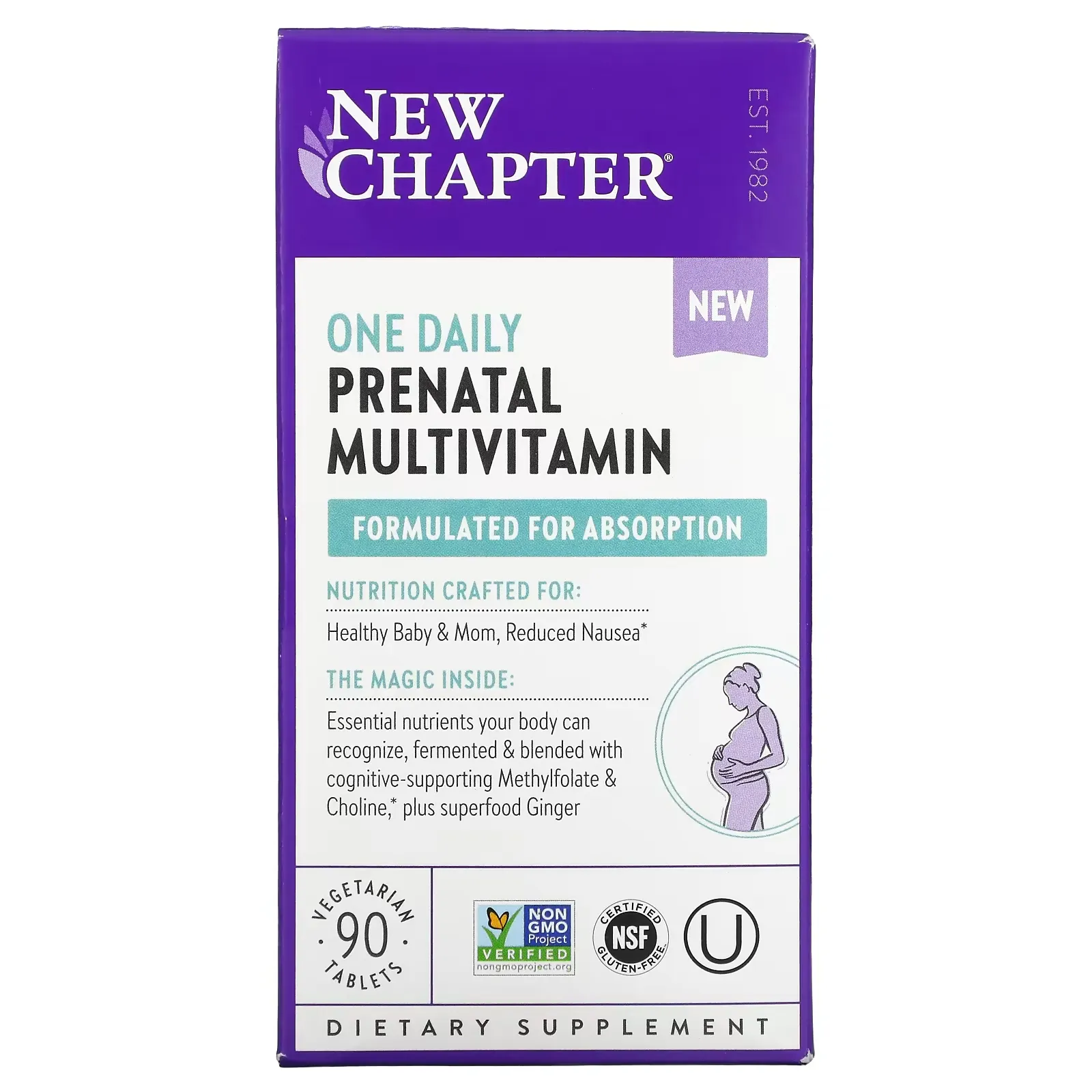 One Daily Prenatal Multivitamin, 90 Vegetarian Tablets