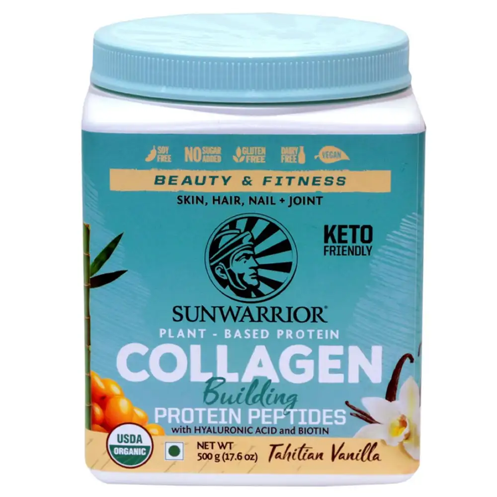 Sunwarrior Plant Based Collagen Building Protein Peptides,  1.1 lb  Tahitian Vanilla