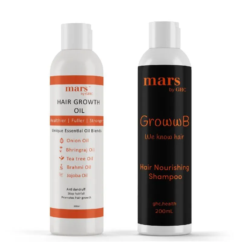 Mars by GHC Hair Care Pack (dht Blocker Shampoo + Hair Growth Oil)