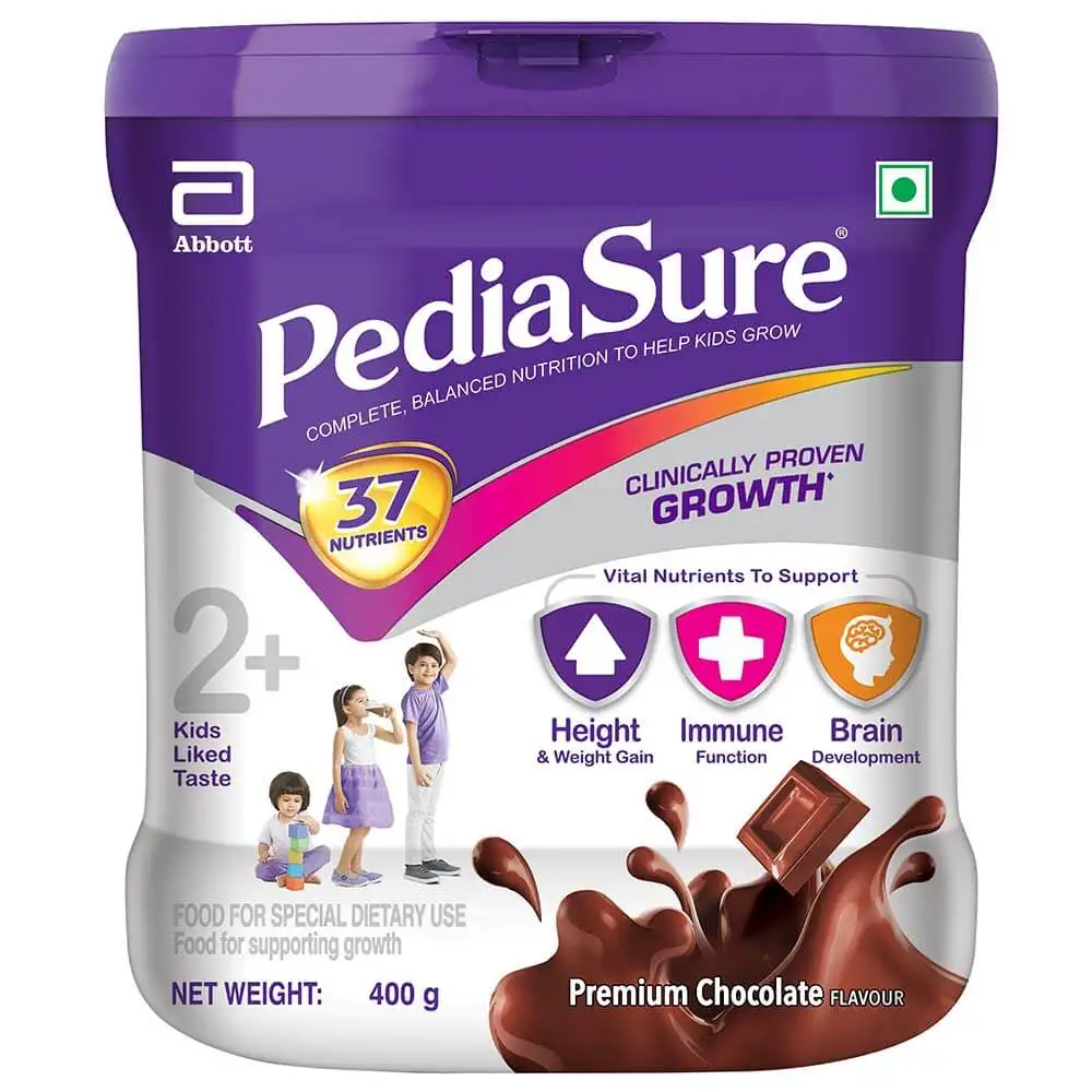 PediaSure Sure Growth Kids Nutrition,  0.4 kg  Premium Chocolate Jar