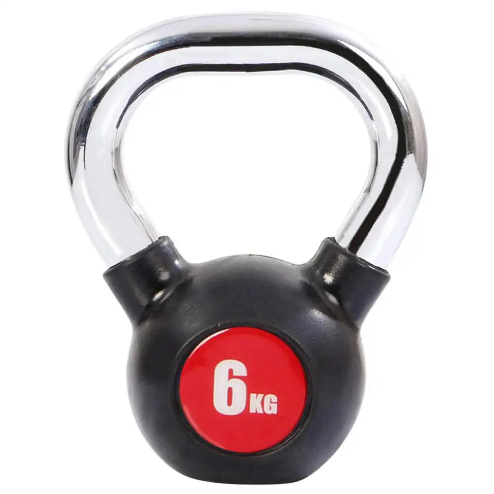 Fitsy Chrome Kettlebell,  Black  6 kg