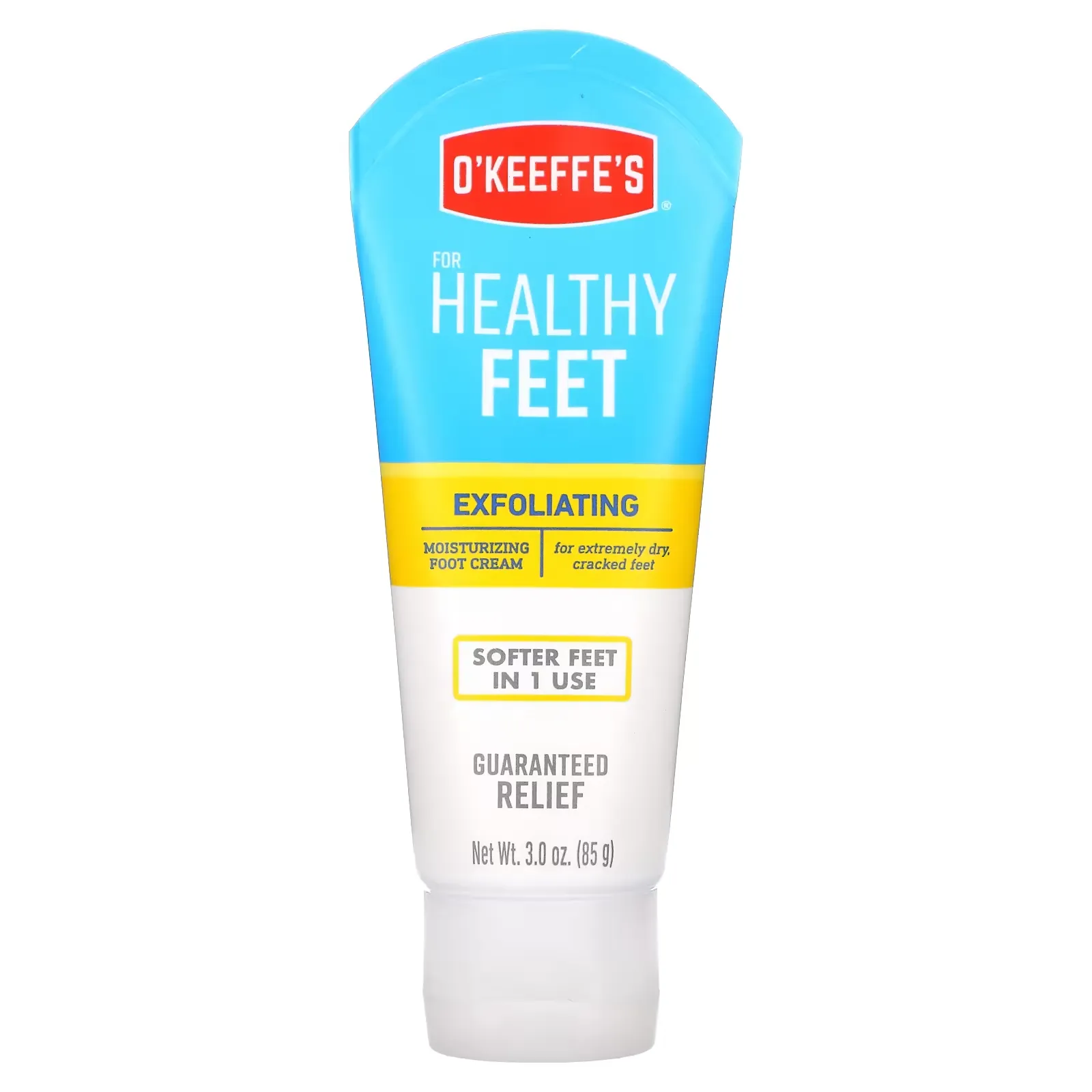 Exfoliating Moisturizing Foot Cream, For Extremely Dry, Cracked Feet, 3 oz (85 g)