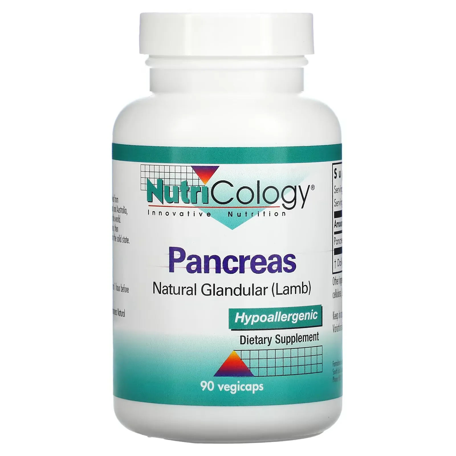 Pancreas, Natural Glandular (Lamb), 90 Vegicaps