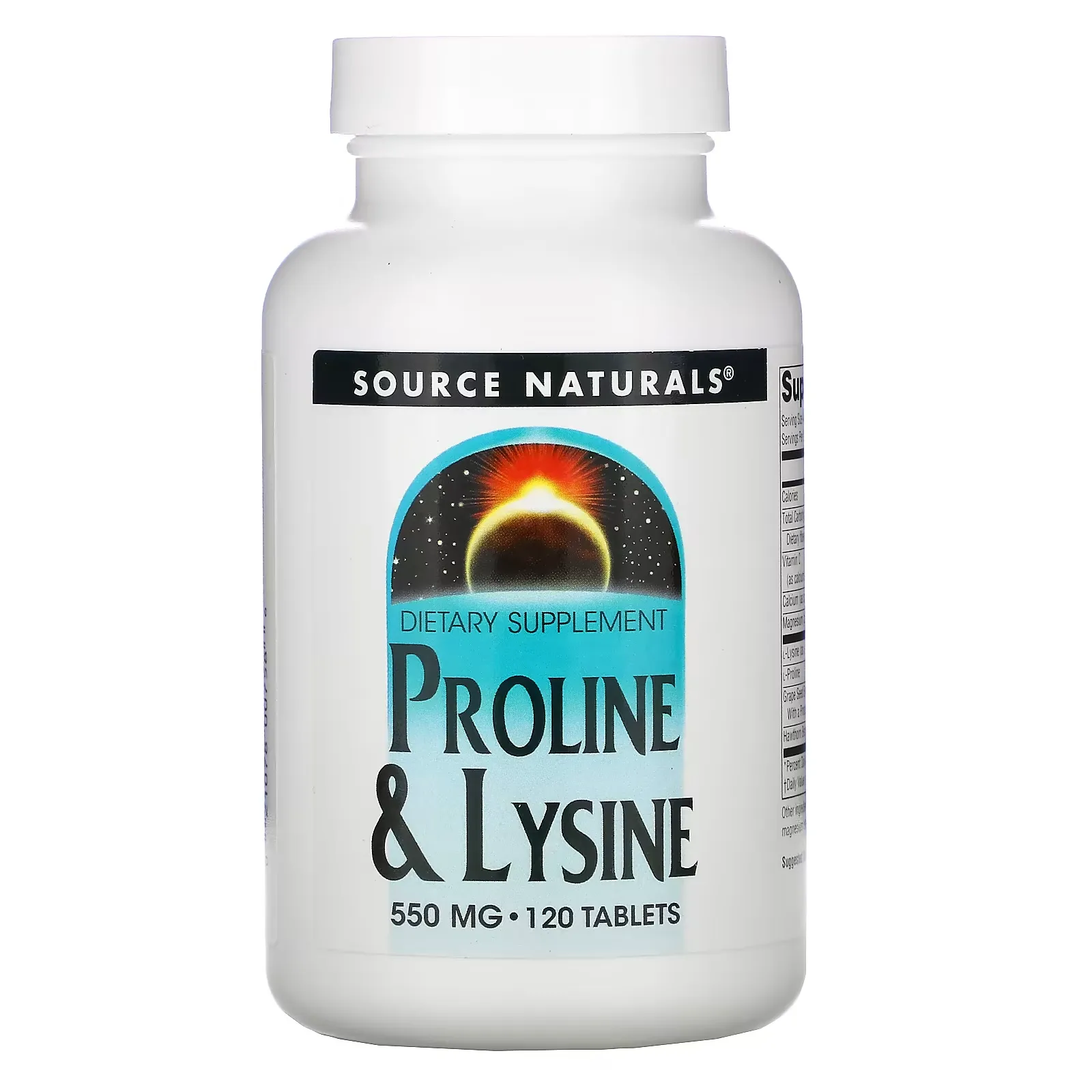 L-Proline & L-Lysine, 550 mg, 120 Tablets