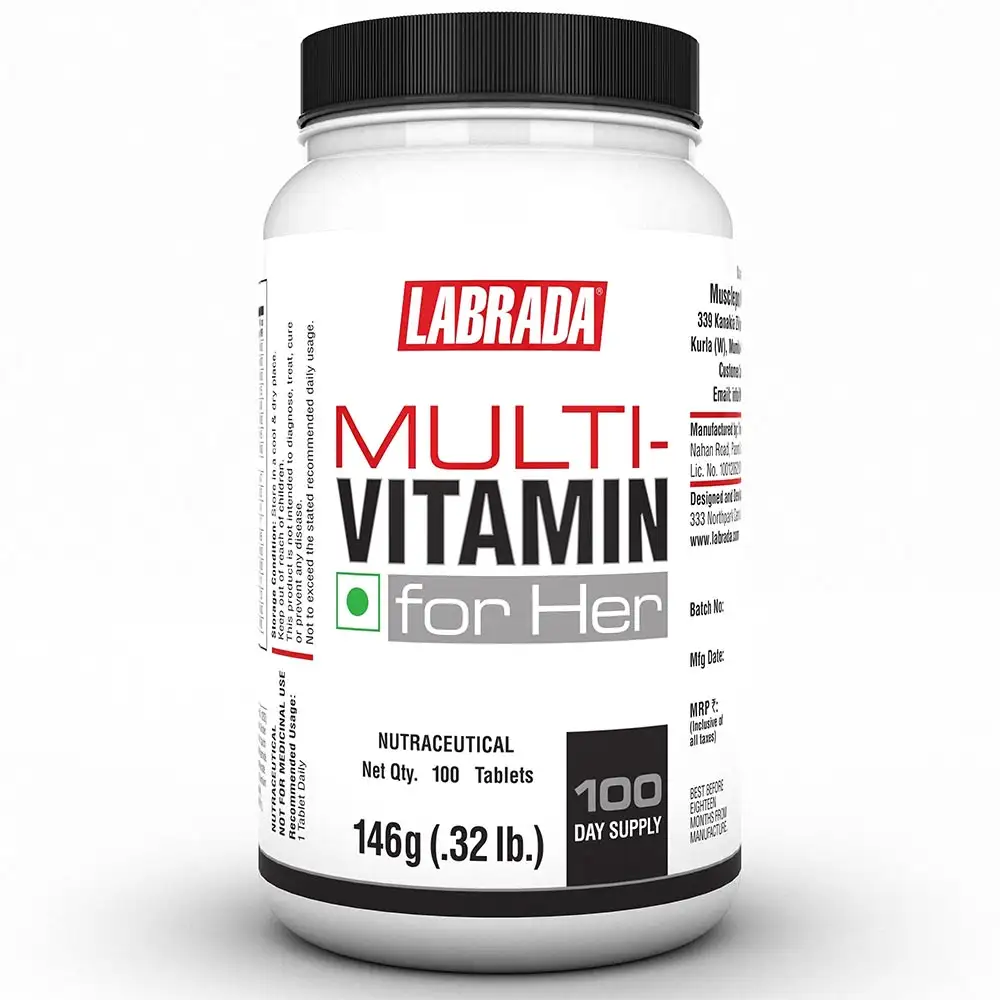 Labrada Multi-Vitamin for Her,  100 tablet(s)  Unflavoured