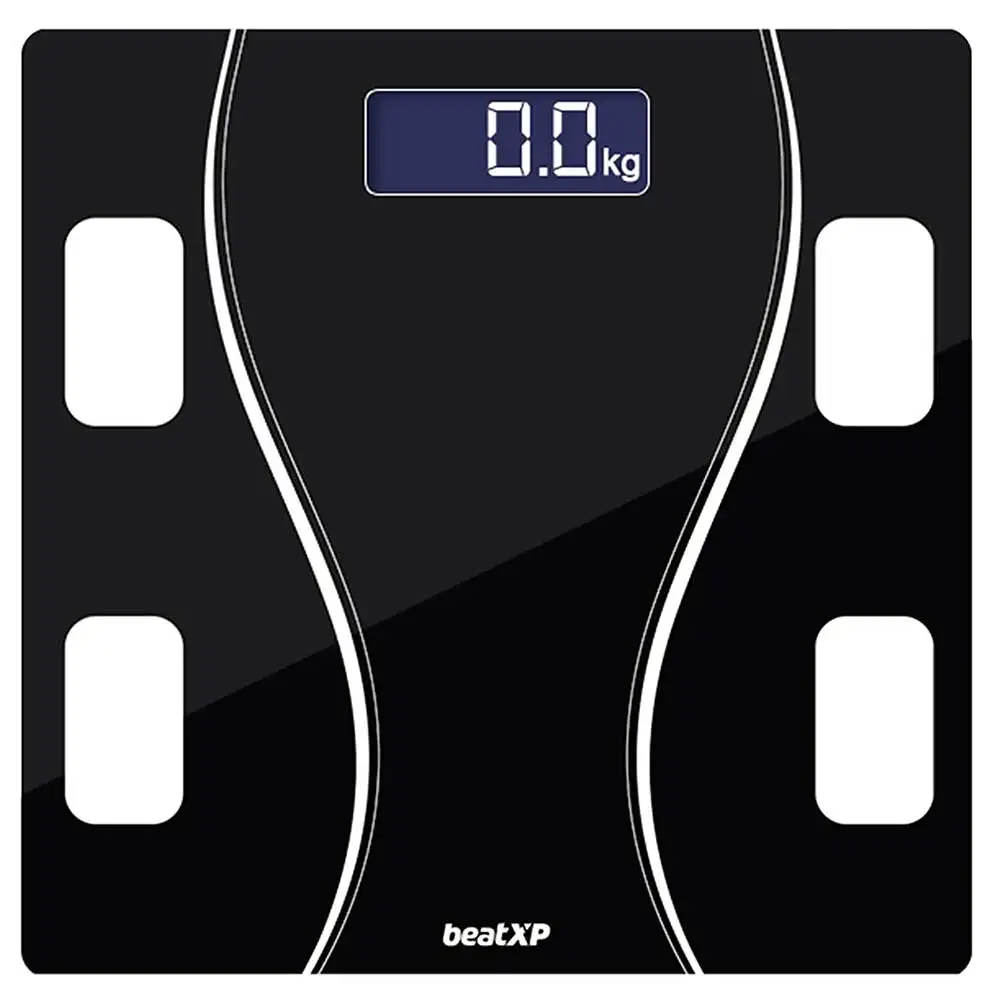 beatXP Fusion Curve Weighing Scale,  Black