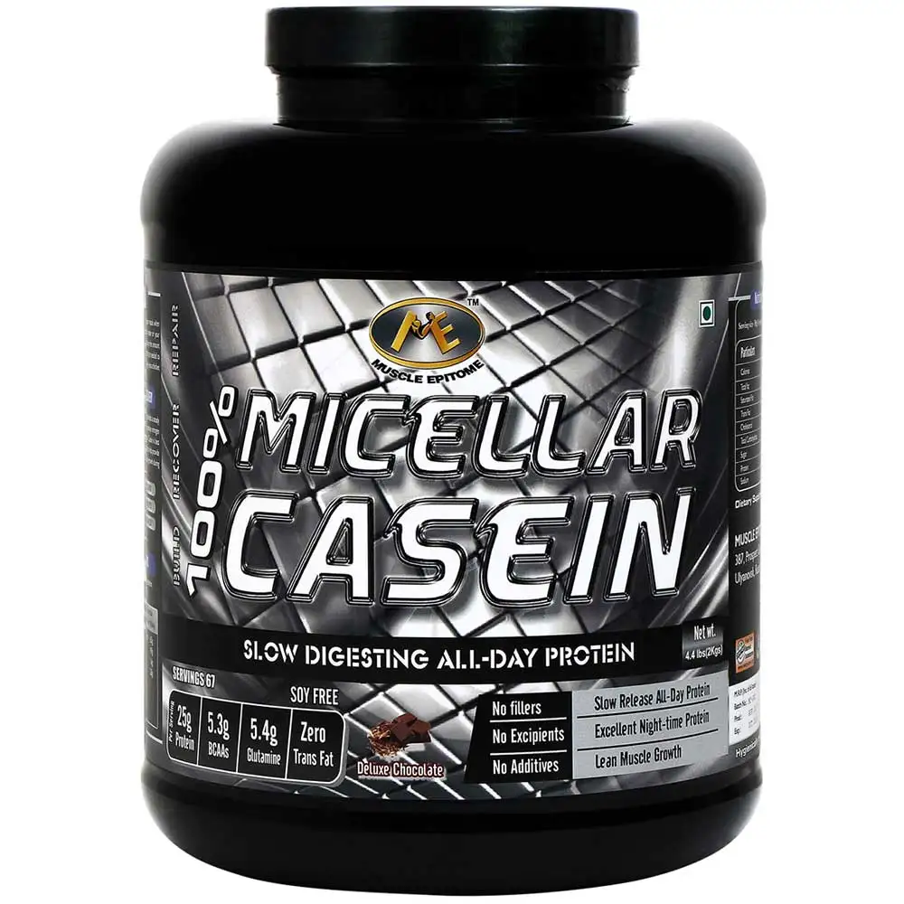 Muscle Epitome 100% Micellar Casein,  4.4 lb  Deluxe Chocolate