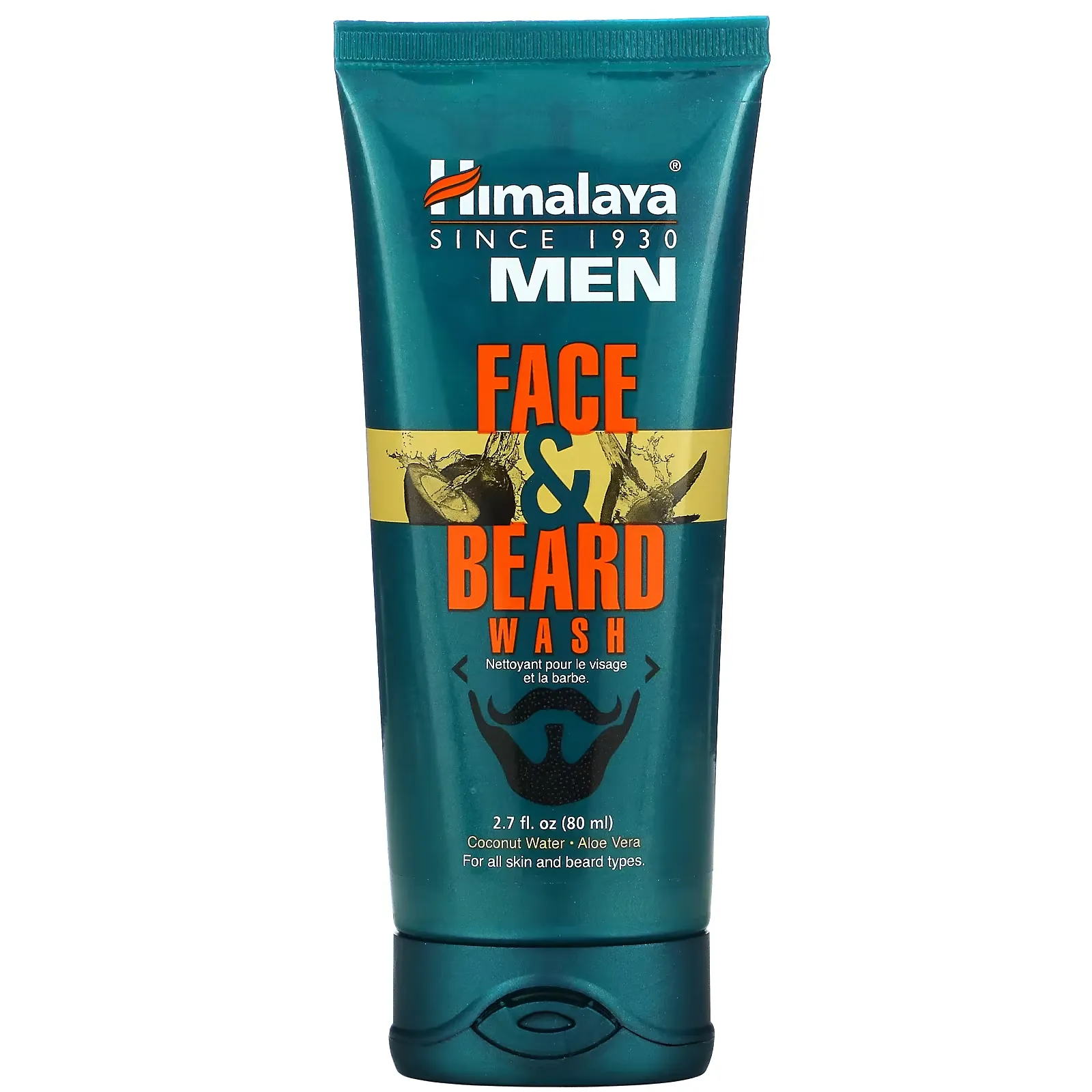 Men, Face & Beard Wash, 2.7 fl oz (80 ml)