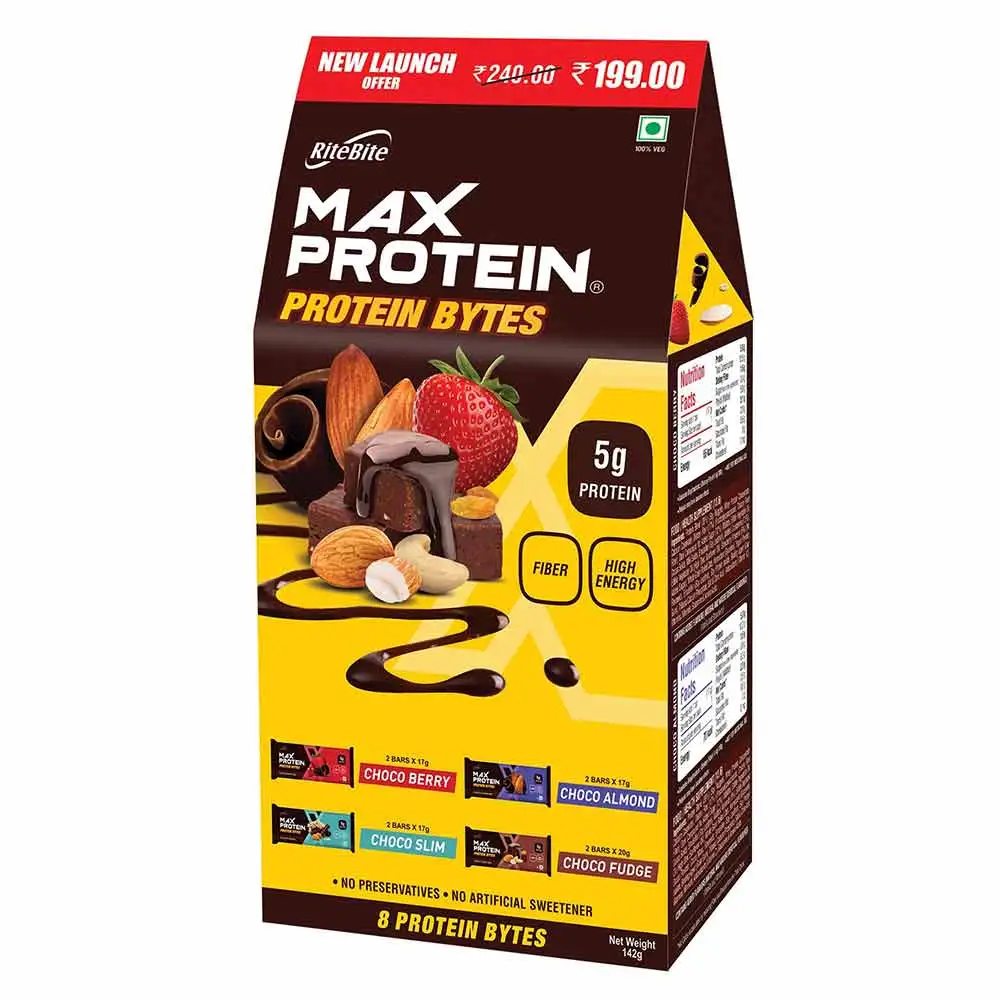 RiteBite Max Protein Bytes,  8 bar(s)  Assorted