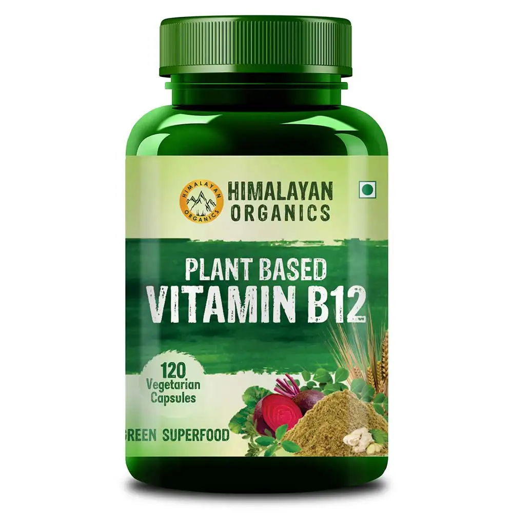 Himalayan Organics Plant Based Vitamin B12,  120 capsules  Unflavoured