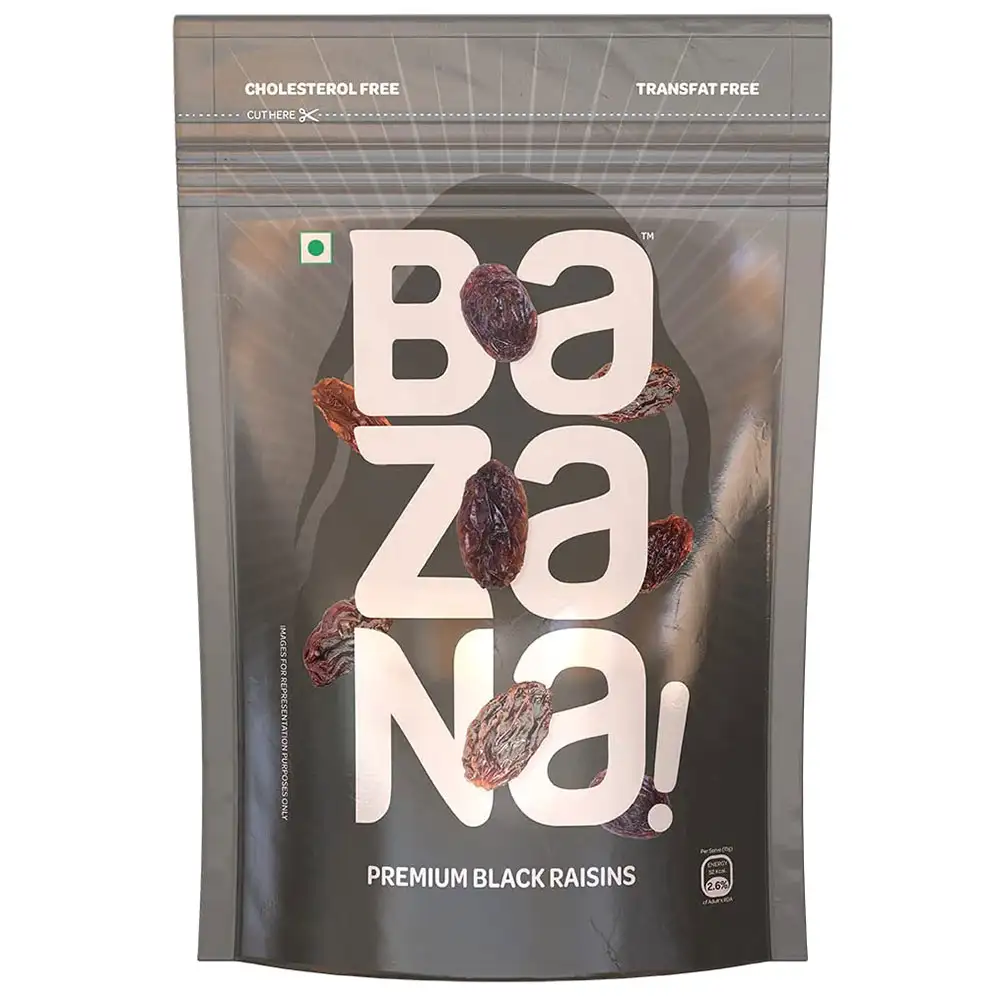 Bazana Premium Black Raisins,  Unflavoured  200 g