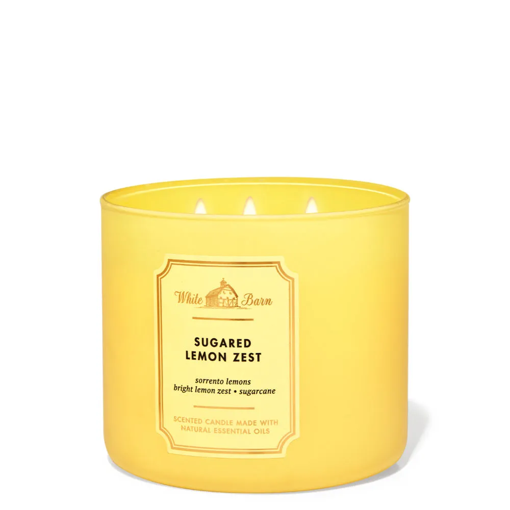 Bath & Body Works Sugared Lemon Zest 3-Wick Candle