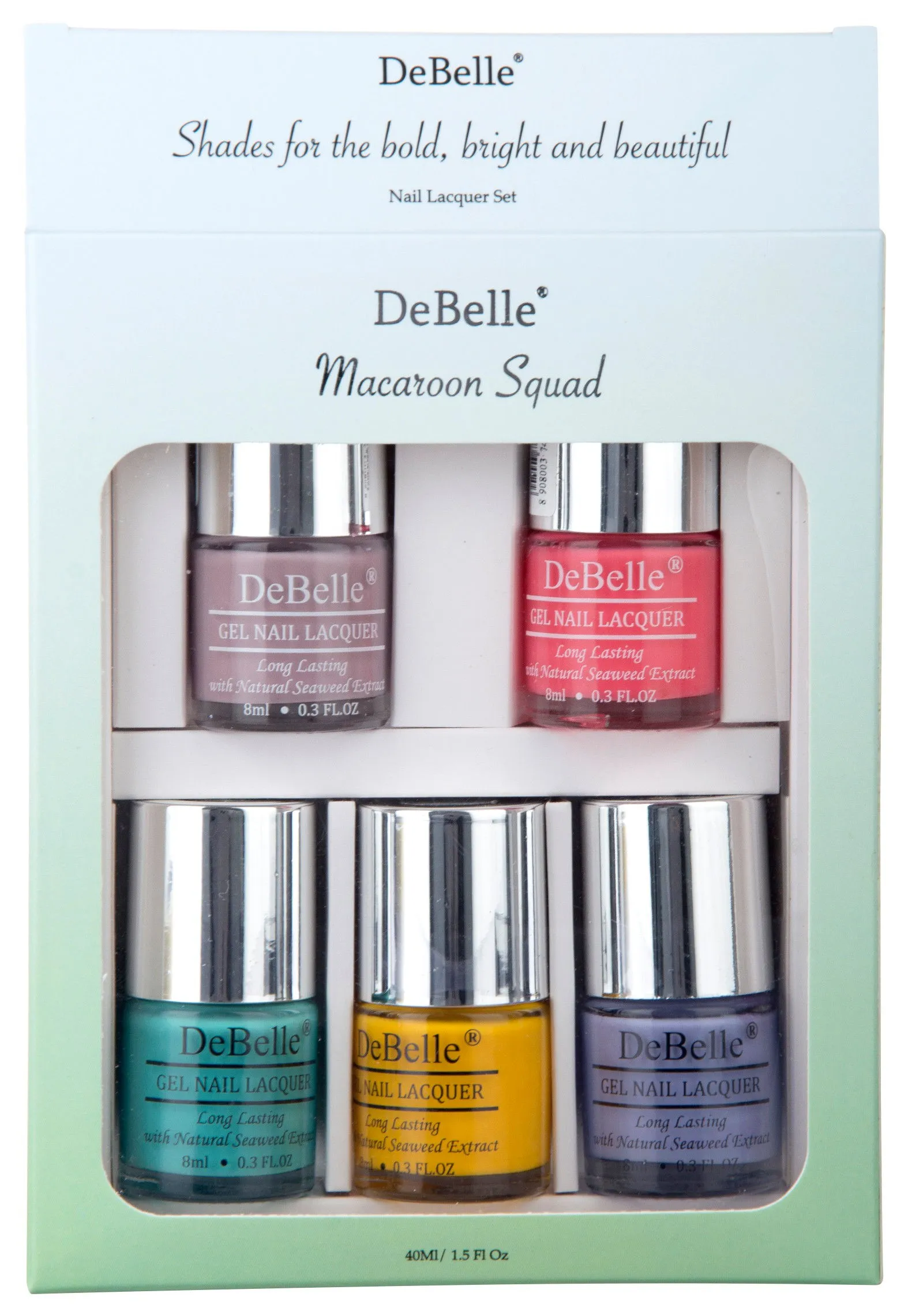 DeBelle Nail Lacquer Macaroon Squad Set of 5