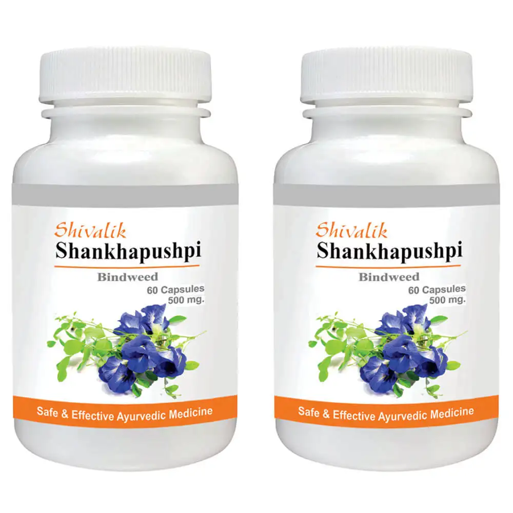 Shivalik Herbals Shankhapushpi 500 mg,  120 capsules