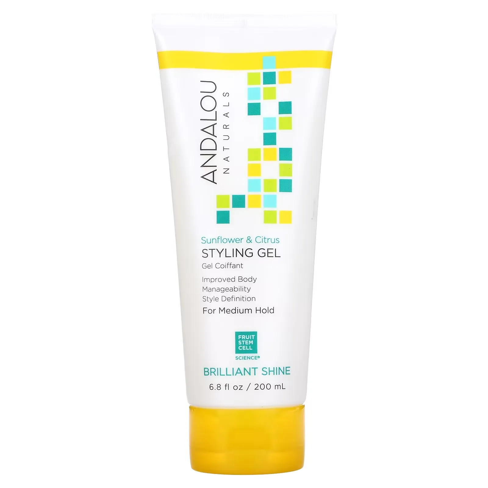 Styling Gel, Brilliant Shine, Medium Hold, Sunflower & Citrus, 6.8 fl oz (200 ml)