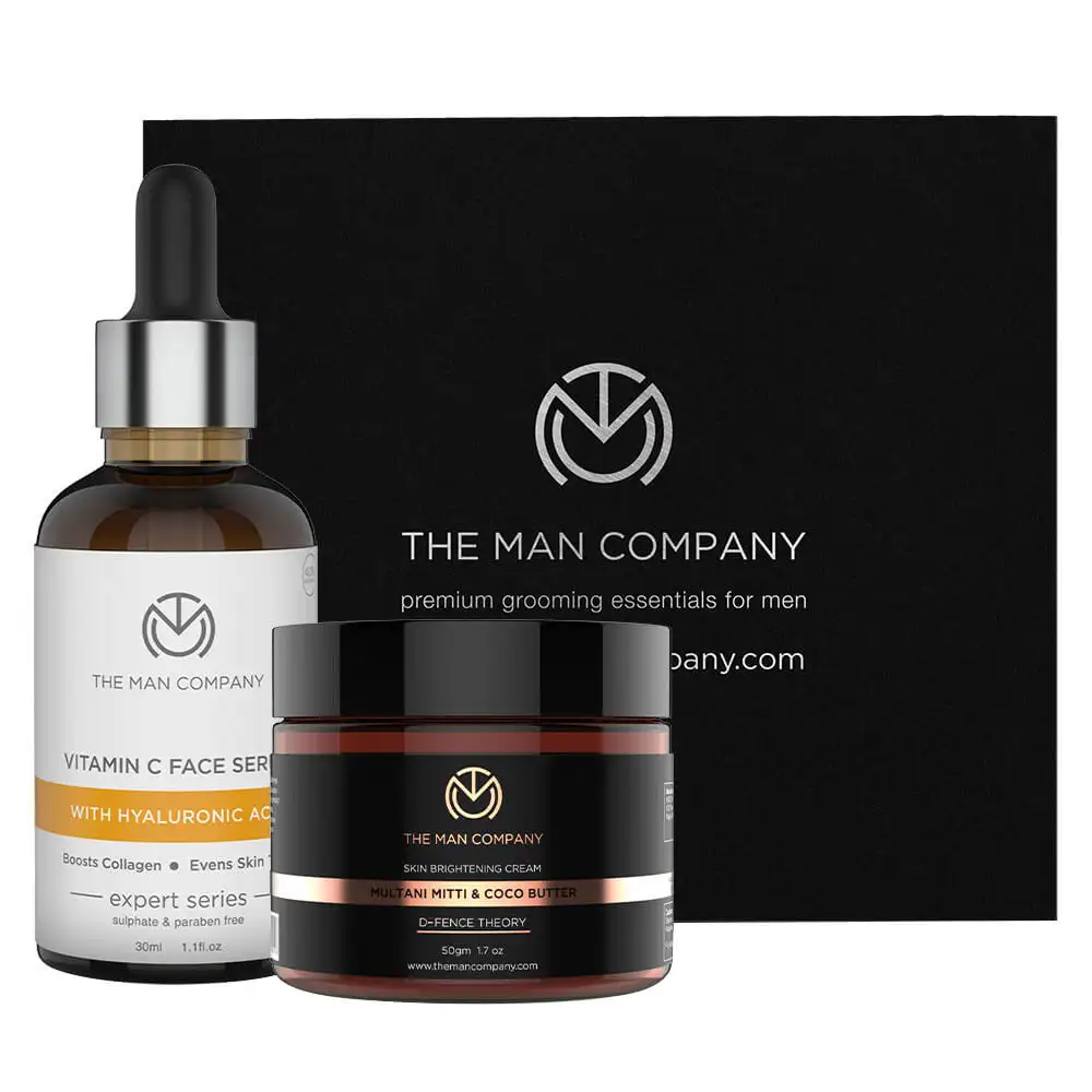 The Man Company Vitamin C Face Serum & Brightening Cream,  2 Piece(s)/Pack  for All Skin Types