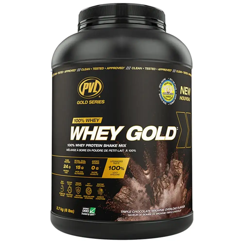 PVL Whey Gold,  6 lb  Triple Chocolate Brownie