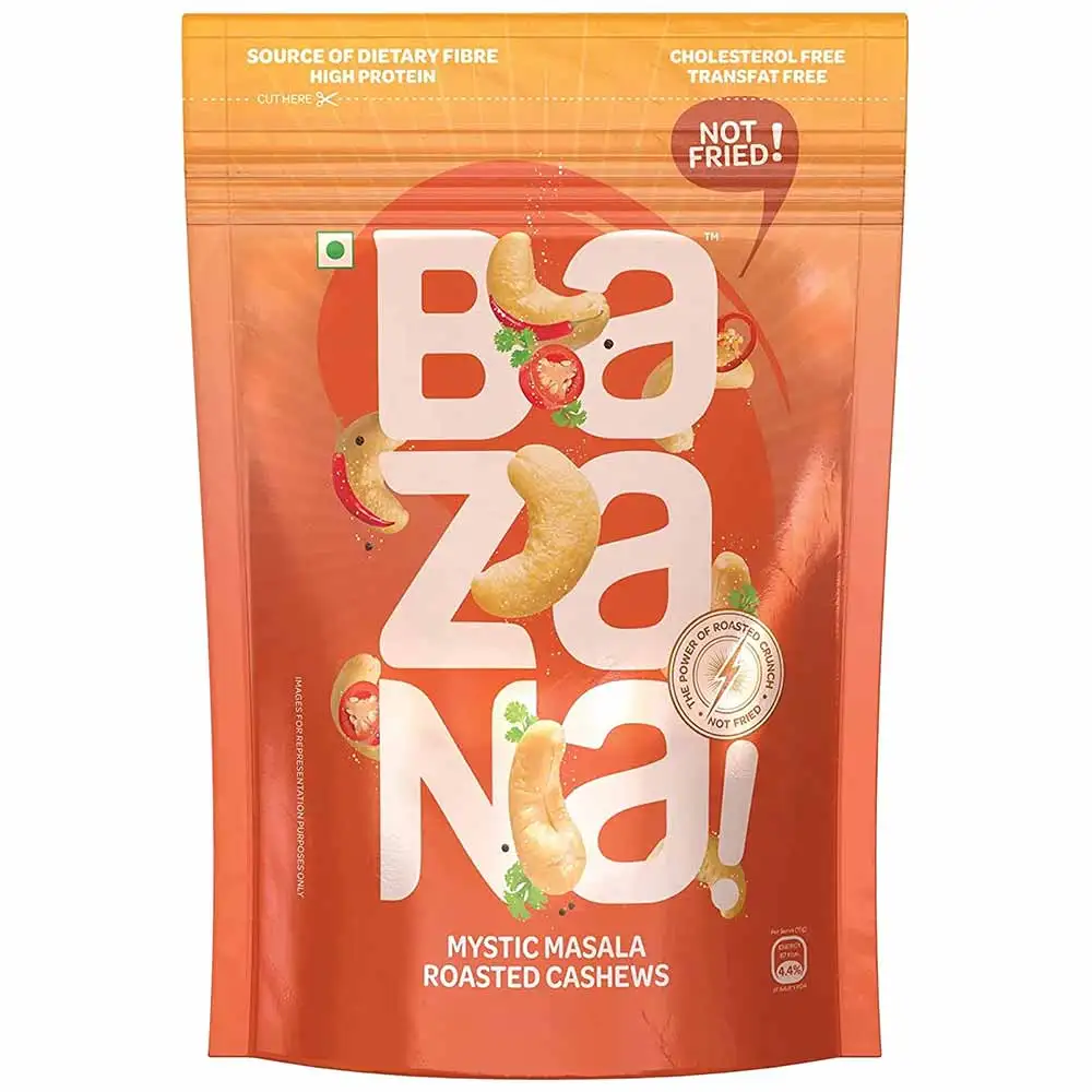 Bazana Roasted Cashews,  Mystic Masala  200 g